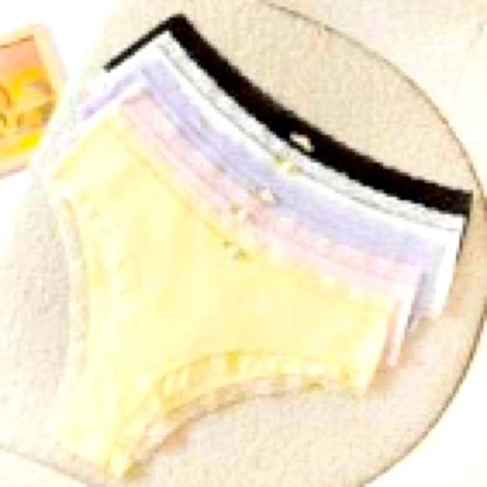 Bundle of 5 pairs pink -,Yellow, Lavender, Black